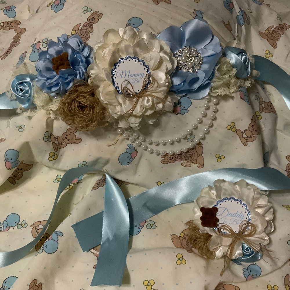 “Mommy To Be” Maternity Sash and for “Daddy To Be”